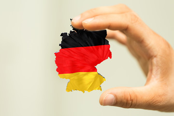 3D map of Germany. Map of Germany land