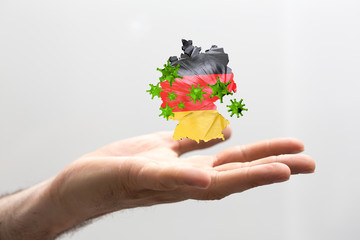 Corona Virus - Microbiology And Virology Concept - germany 3d Rendering.