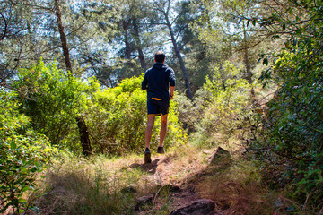 Fototapeta premium Course à pied en nature