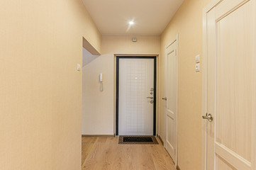 Russia, Moscow- December 15, 2019: interior bright empty room without furniture