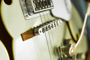 electric guitar strings. Musical instrument
