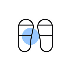 flip flop icon vector modern design