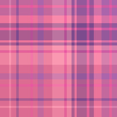 Seamless pattern in interesting pink and violet colors for plaid, fabric, textile, clothes, tablecloth and other things. Vector image.