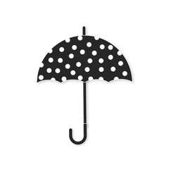 Umbrella sign icon. Rain protection symbol. Flat design style.