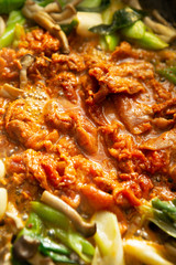 Korean spicy stir fried pork 