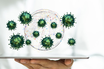 Virus  denoted is single-stranded protection virus..