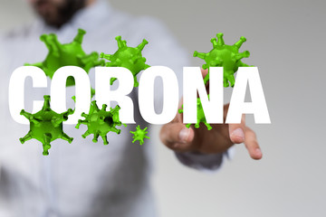 epidemic coronavirus 2019-nCoV 3d (2019-nCoV). .