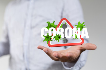 Corona Virus - Microbiology And Virology Concept - 3d Rendering.