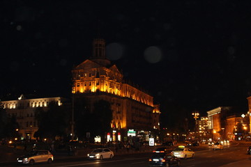 Fototapeta na wymiar kiev at night
