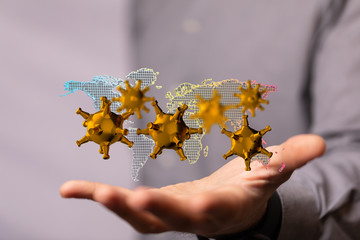 epidemic coronavirus 2019-nCoV, Novel Coronavirus Alert outbreak . Virus Covid 19-NCP. Spread of...