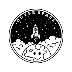 outer space monoline design