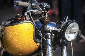 Fototapeta na wymiar city ​​run motorcycle tour through the streets of Goiania