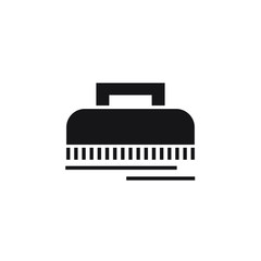 brush icon vector glyph isolated on white background