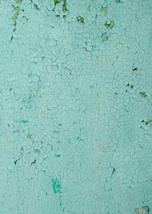 old peeling iron background painted with green paint