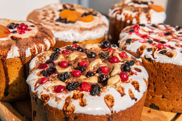 Easter festive tasty cakes paskha
