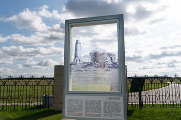 Fototapeta premium The view of The Northern Mausoleum in Bulgarian State Historical and Architectural Museum-Reserve
