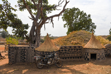 Village of Tiebele in rural Burkina Faso