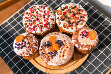 Easter festive tasty cakes paskha
