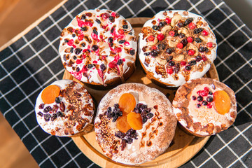 Easter festive tasty cakes paskha