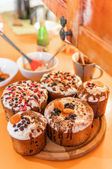 Easter festive tasty cakes paskha