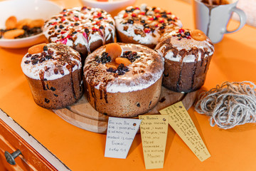 Easter festive tasty cakes paskha