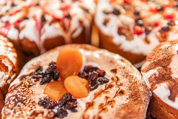 Easter festive tasty cakes paskha