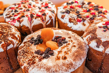Easter festive tasty cakes paskha