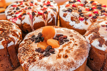 Easter festive tasty cakes paskha