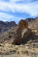 Queen's Slipper rock in Teide National Park, Tenerife.