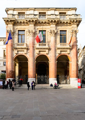 Obraz premium Vicenza, Italy, december 2017. Main elevation of the 