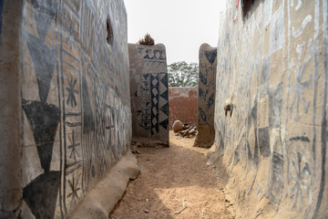Village of Tiebele in rural Burkina Faso