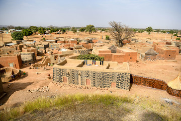 Village of Tiebele in rural Burkina Faso