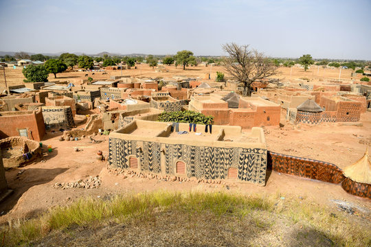 Village of Tiebele in rural Burkina Faso