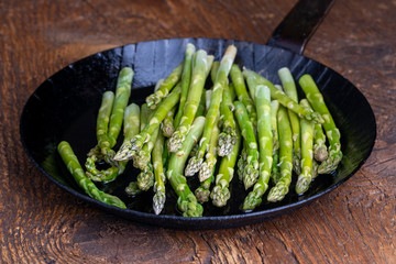 fresh green asparagus