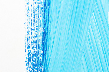 Abstract brushed blue acrylic arts background