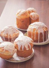 muffins on a white plate