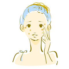 スキンケア　肌の悩み　くすみ