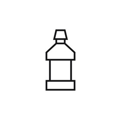 mouthwash icon vector outline design isolated on white background