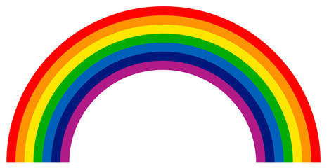 Rainbow graphic illustration, vector file