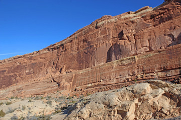Fototapeta premium Rock formations in the Arches national Park, Utah 