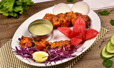 salad with meat