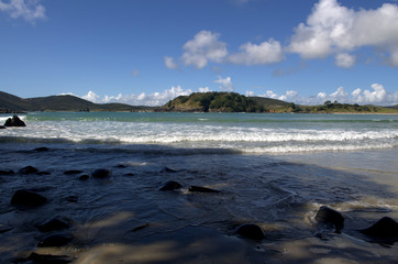 Wild and paradise beach, northland, New Zealand