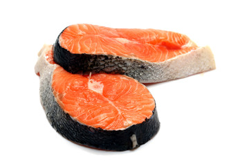 salm&oacute;n cortado en rodajas, bodeg&oacute;n