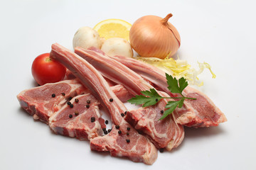 costilla de cordero, bodegón