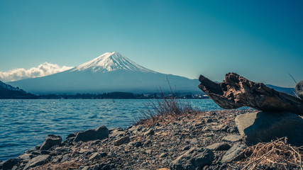 Mount Fuji View Background
