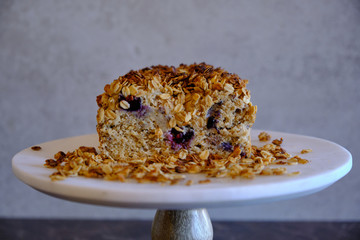 Gluten Free Blueberry Lemon Vegan Cake, homemade healthy cake