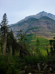 The beautiful view of Glacier National Park