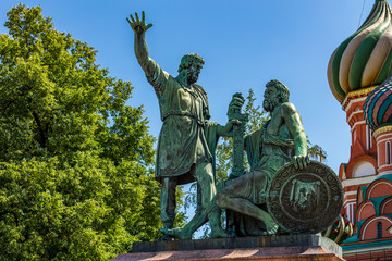 Fototapeta na wymiar Denkmal in Moskau