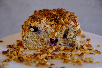 Gluten Free Blueberry Lemon Vegan Cake, homemade healthy cake