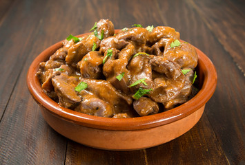 Mollejas de pollo